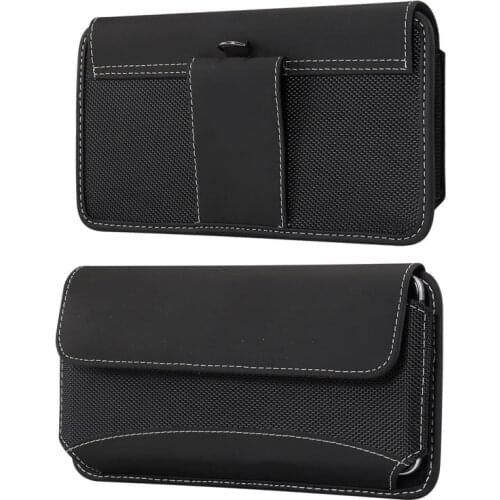 Universal 4.7-7.2“ Phone Bag Case for iPhone Samsung Huawei Xiaomi Waist Bag Durable Oxford Cloth Belt Clip Phone Pouch Bag