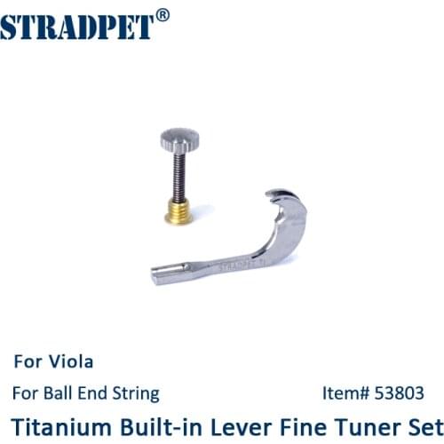 STRADPET Titanium Built-in Lever Fine Tuner Set for Viola (one tuner with its screws), Viola Accesseries