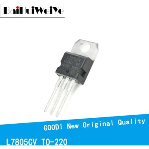 10PCS/LOT L7805 L7805C L7805CV 1.0A/5V TO-220 New and Original IC Chipset MOSFET MOSFT TO220 Three-Terminal Voltage Stabilizer