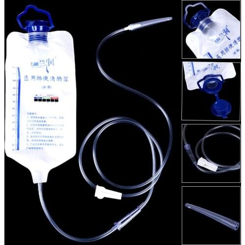 1200ML Hygiene Vagina Anal Cleaning Tube Washer Enema Anal Sex Toys for Women Men Gay