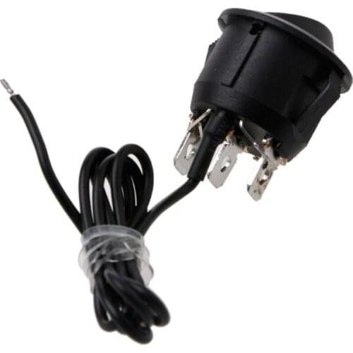 12V Universal 3 Pins Round Heater Motorcycle Car Seat Rocker Switch Control On/Off