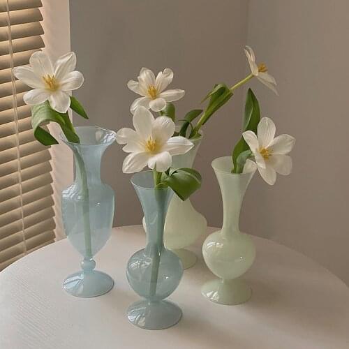 Decorative Glass Flower Vase Office Wedding Floral Arrangements Weddings Home Decor Ceramic Smooth Bridal Shower Table