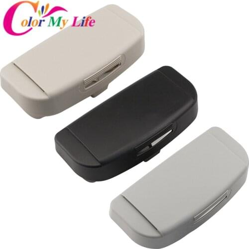 Color My Life ABS Car Driving Glasses Holder Box Eye Sunglasses Protector Holder for Toyota C-HR CHR 2016 - 2020 Accessories