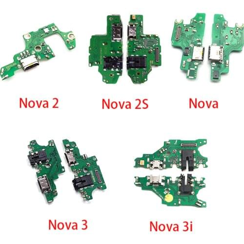 For Huawei Nova 2 Plus 2S 3 3i 3e 4 4e 5 5i Pro Dock Connector Micro USB Charger Charging Port Flex Cable Microphone Board