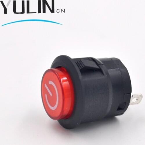 DS-422 22mm with 12V Led Self Lock Latching OFF- ON Push Button Switch maintained fixed push button switch