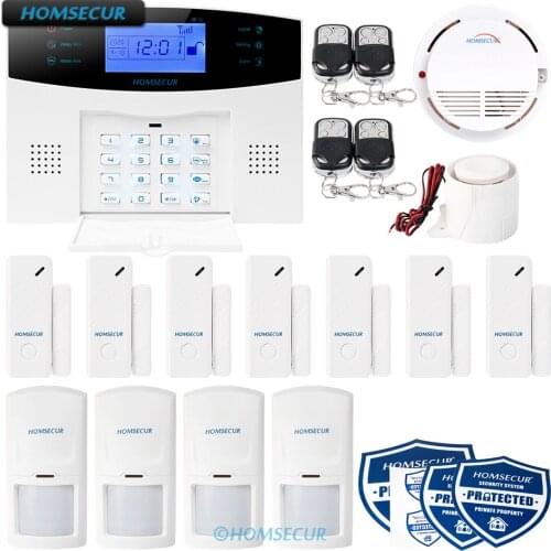 HOMSECUR Wireless GSM SMS Autodial Home Security Alarm System+IOS/Android APP