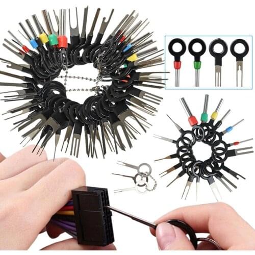 Car Terminal Removal Tools Car Electrical Wiring Crimp Connector Pin Extractor Kit Auto Car Repair Hand Tool Plug Key 36pcs