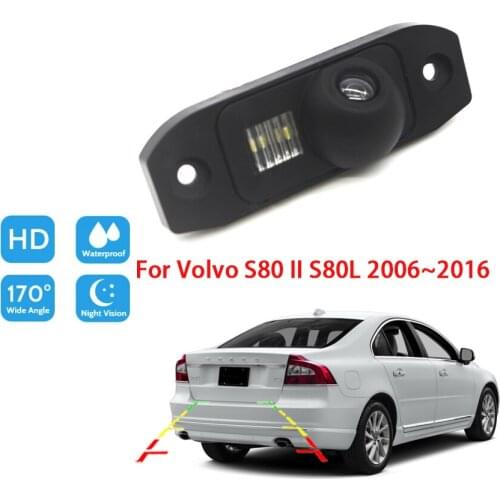 Rear view Reverse Camera For Volvo S80 II S80L 2006 ~ 2016 CCD Full HD Back up Parking Camera Night Vision high quality RCA