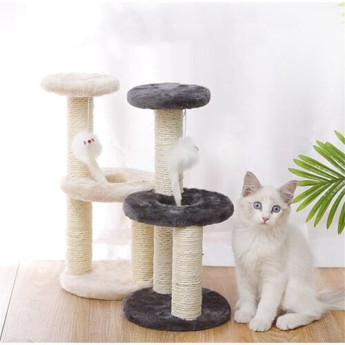 Cat Tree Tower Scratching Post Kitten Furniture Climber House Activity Centre Sisal Post Tower Accessories Pet Toy Supply Condo
