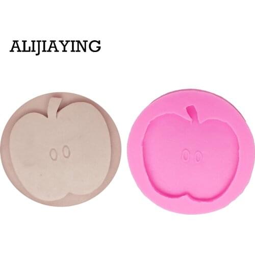M1299 Apple Silicone Mould Fondant Molds Cake Decorating Tools Polymer Clay Candy Chocolate Moulds dessert tool