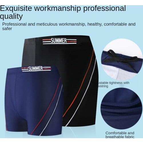 2021 New Mens Swimming Trunks, Fashionable, Quick-drying, Comfortable, Breathable, Anti-awkward Boxer Briefs