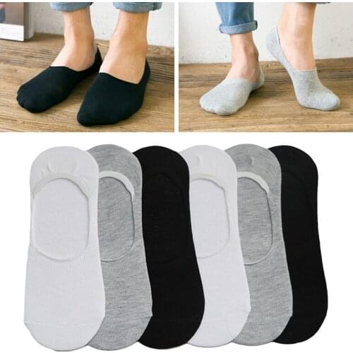 3/4/5pair No Show Socks for Men Women Invisible Boat Socks Short Non-slip Cotton Male Casual Business Low Cut Sock Slippers