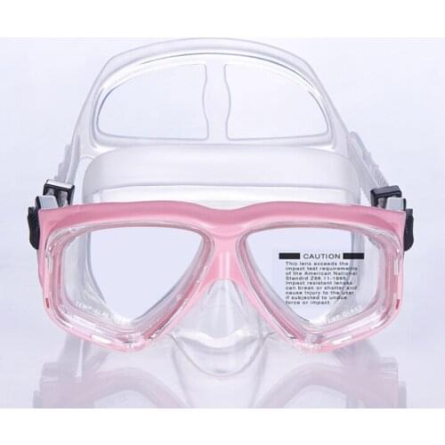 Tempered glass nose goggles diving lung silicone breathing mask snorkeling diving goggles