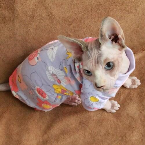 Sphinx Cat Clothes Steefan Clothes Devin Cat Clothes 100% Cotton Soft Sweater