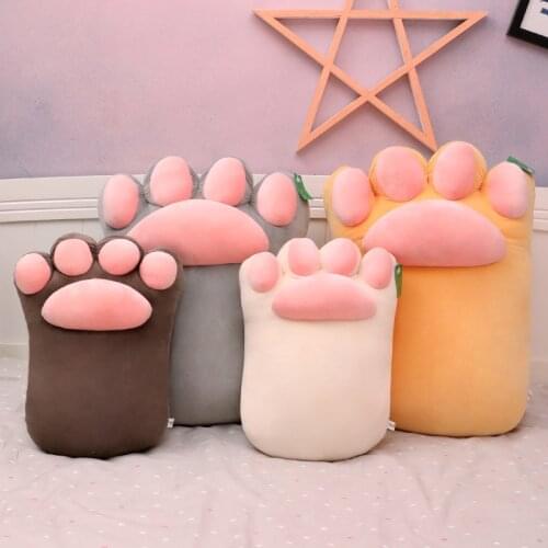 Plush Toys Animal Cat paw Cute Creative Long Soft Toys Nap Sleeping Pillow Cushion high quality Stuffed Gift Doll for Kids