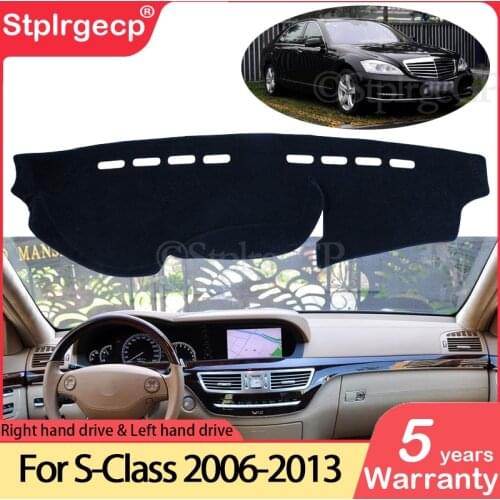 For Mercedes Benz S-Class W221 Anti-Slip Mat Dashboard Pad Sunshade Dashmat Carpet Accessories S-Klasse S300 S320 S400 S500 S600
