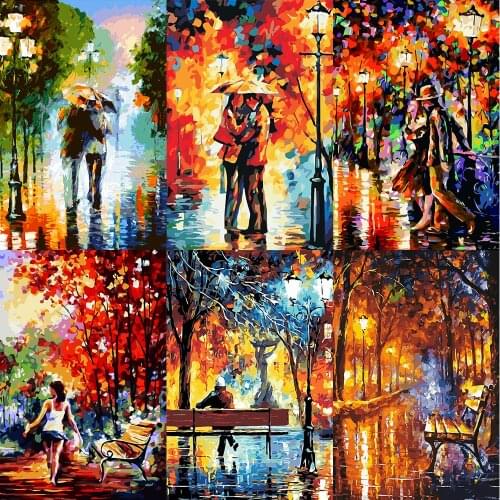 Romance and Loneliness Painting By Numbers For Adults Kits Hand Decor Drawing Canvas DIY Oil Coloring Paint Pictures By Numbers