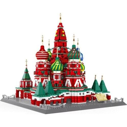 Saint Basils Cathedral of Moscow Bricks City Great Building Blocks Toys for Children Kids Gifts Model 3213Pcs