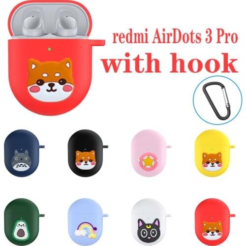 Fundas For Xiaomi Redmi AirDots 3 Pro Case Cartoon dog Silicone Non-slip Protect Earphones Cover cute for Redmi AirDots3 PRO