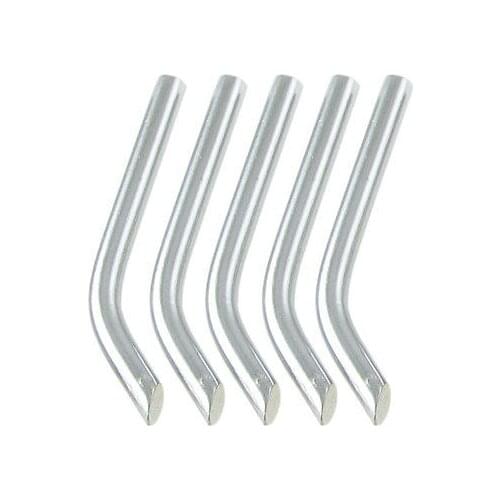 Replaceable 60W Bent Chisel Soldering Solder Iron Tip 5 Pcs