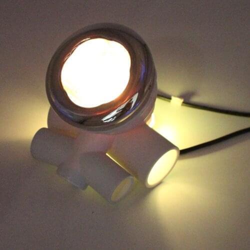 6pcs recessed waterproof RGB underwater massage tub water jet lamp led water jet light with 1pc light controller 1pc adapter