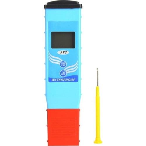 High Precision Digital PH Meter Waterproof PH/Temperature Tester Water Quality Test with Dual Level LCD Display Meter