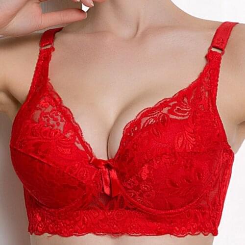 Trade Lace Sexy Push Up Bra Bralette Underwear Lingerie Crop Top Female Brassiere Wireless Bra fox gathered bra bralette tops