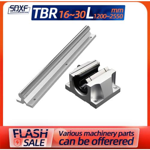 1/2PCS domestic linear guide slide block TBR linear guide + TBR block TBR16/20/25/30, the length is 1200-2550mm