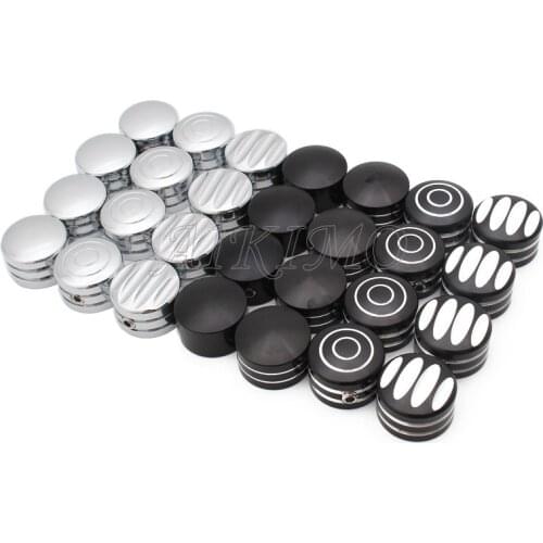1Set Motorcycle Head Bolt Topper Cover Cap for Sportster XL 883 1200 1986-2018 SOFTAIL FATBOY Screw Engine Cover Trim Head