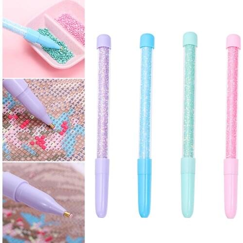 1PC DIY Crafts Sewing Embroidery Tool 5D Round Diamond Point Drill Pen Painting Cross Stitch Crafts Sewing Accessories Supplies