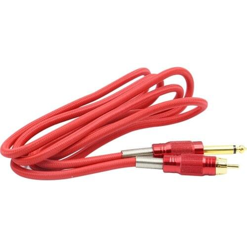 1pcs new 4 colors RCA interface cable Tattoo Clip Cord Switch Hook Line For Conversion kit Tattoo Power Supply Free Shipping