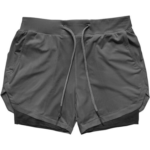 2 in 1 shorts mens training running cargo sweat summer sport shorts plus size custom bike men 2 in 1fitness shorts