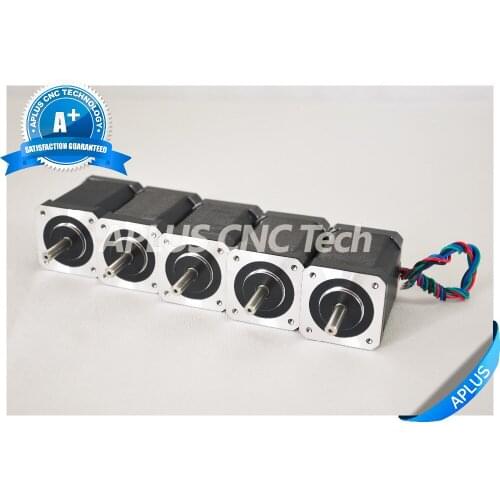 5 PCS NEMA 17 Stepper Motor, 99.0oz-in 60mm 2.3A, 1.8degree, 4wires