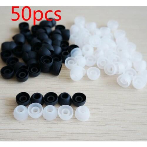 50pcs/lot Silicone Replacement Earbuds Tips For Sony Ear Bud Eartips Cushions Ear Gel Cover