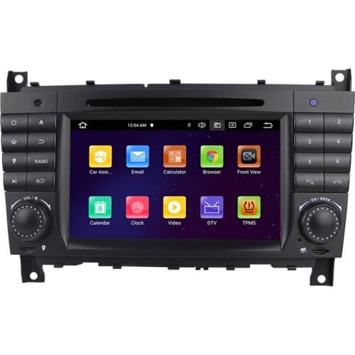 Android 10 Multimedia Player DVD GPS Navi Car Stereo 7 Inch Built-in Carplay 2+32G For Mercedes Benz W203 C200 C230 CLK