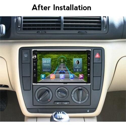 2 Din Android 10.0 Car DVD Radio GPS Autoradio For VW PASSAT B5 B4 JETTA BORA GOLF 4 SHARAN POLO MK5 MK4 MK3 T5 TRANSPORTER DSP