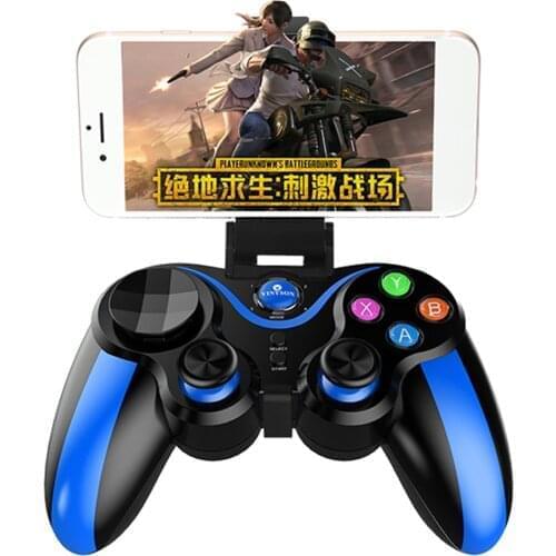 Wireless Mobile Game Controller Bluetooth Gamepad with D Pad and Thumbsticks For Mobile Phone Tablet TV Box Holder
