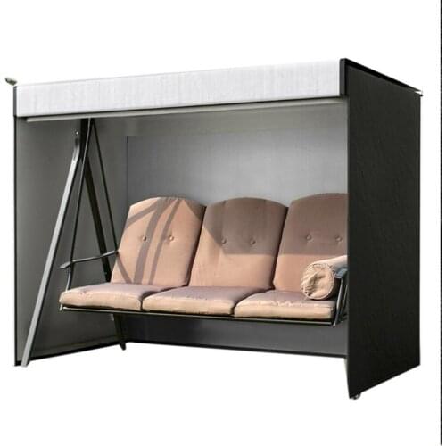 3-Seater Garden Swing Cover Hammock Patio Cover Waterproof Outdoor Yard Garden Chair Cover UV Sun Rain Swing Chair Cover