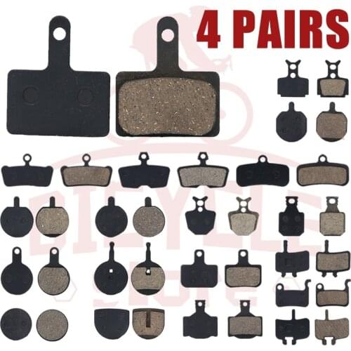 4 Pairs (8pcs) Bike Disc Brake Pads Resin Mtb Bicycle Multiple For SHIMANO SRAM AVID HAYES MAGURA Mountain Cycling Bicycle Parts