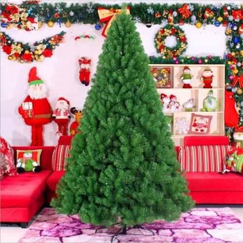 PVC environmental protection material large Christmas tree arranged 3.0m 4.0m green high-grade encryption Christmas tree