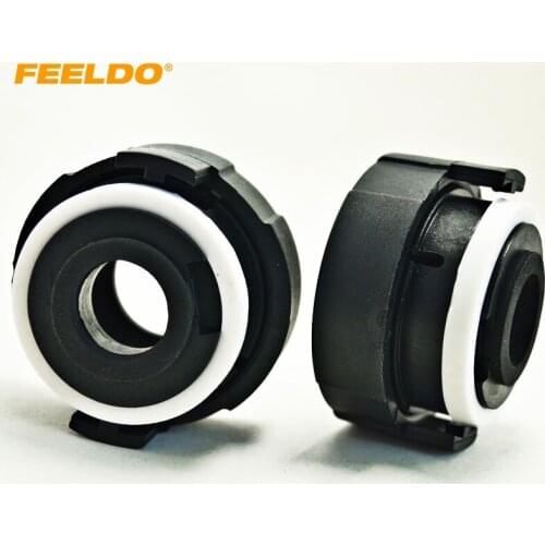 FEELDO 10Pcs Car Bulbs Socket Adapter For E46 3-Series H7 HID Xenon Bulb High Beam Installation