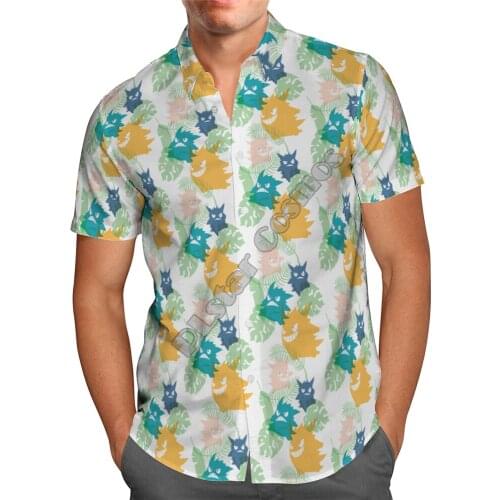 Hawaii Shirt Hawaiian beach summer pineapple Printed 3d Mens Shirt Harajuku Tee hip hop shirts 15