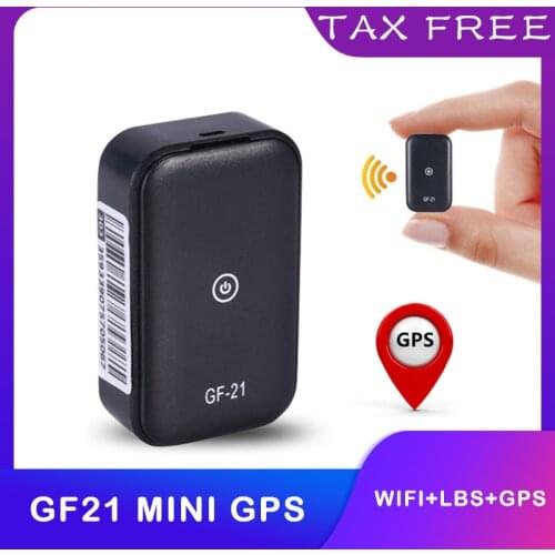 GF21 Mini Gps Auto Tracker App Anti-verloren Apparaat Spraakbesturing Opname Locator High-Definition Microfoon Wifi + lbs + Gps