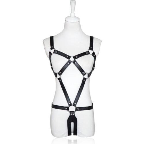 Adult Sex Accessories Women Fetish Bondage Women Couple Leather Restraint Leather Leather Harness