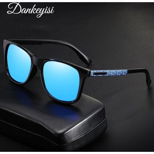 DANKEYISI Unisex Wrap Square Sunglasses Retro Men Sunglasses Polarized Driving Sunglasses For Men Women Glasses Brand Designer