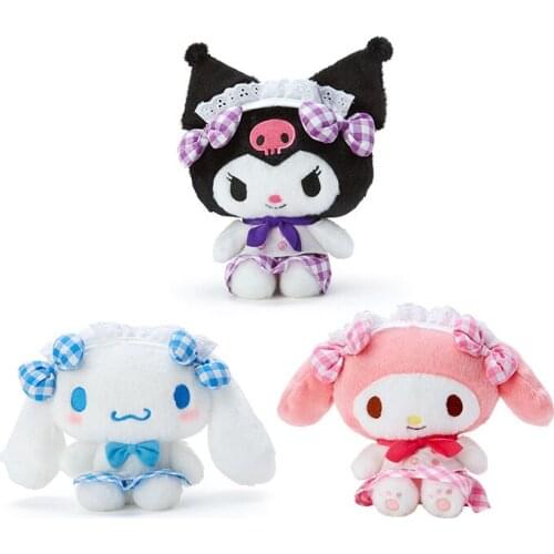 Cute Cinnamorol Melodl Kuroml Kitt Plush Toys Stuffed Animal Soft Doll Kids Birthday Gift Cartoon Anime