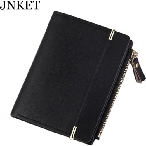 JNKET Fashion Womens Wallet PU Leather Wallet Billfold Ladies Purse Zipper Coins Purse Credit Card Wallet Coin Pocket