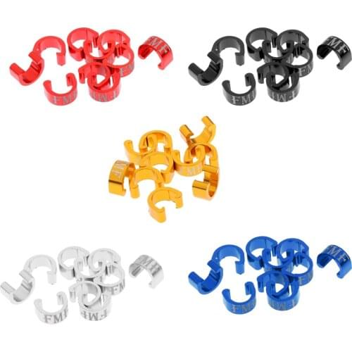 10Pcs Pack of Bike Brake Gear Cable C-Clips Housing Hose Guides Hydraulic Line Buckle Derailleur Cable