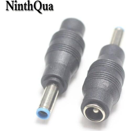 NinthQua 1pcs 4.5*3.0mm Male Plug to 5.5*2.1mm Female Jack DC Power Charger Connector Adapter Laptop Charging for HP