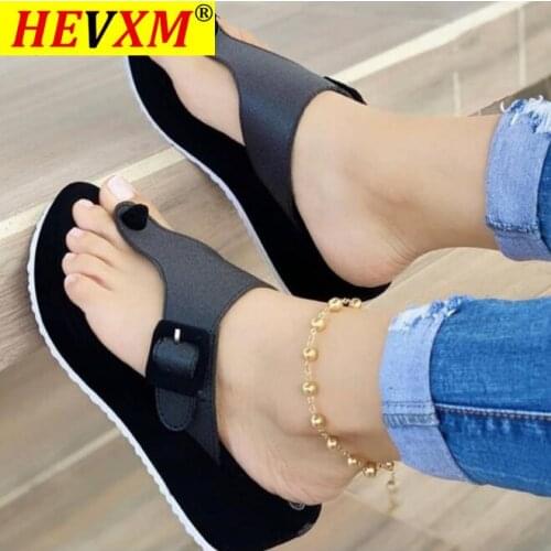 New Women Wedges Sandals Summer Casual Muffin Slip on Platform Flip Flops Ladies Sandals Party Peep Toe Sandals Sandalias Mujer